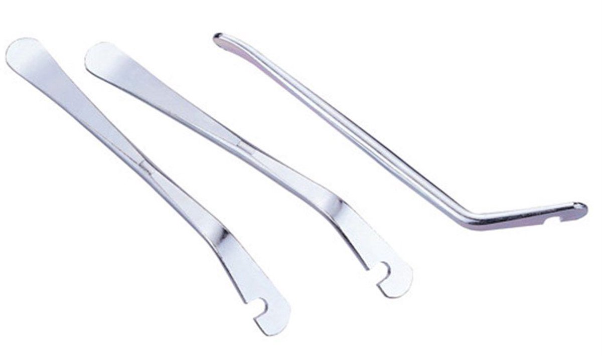 IceToolz Stalen bandenlichters - set van 3 - 12,5 cm - zilver - fietsreparatie thumbnail 3