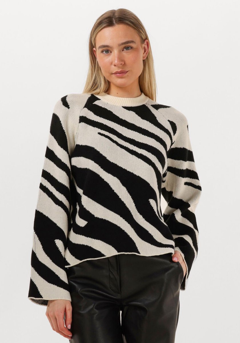 Moves Dania Jumper 4253 Truien & vesten Dames - Sweater - Hoodie - Vest- Wit - Maat S