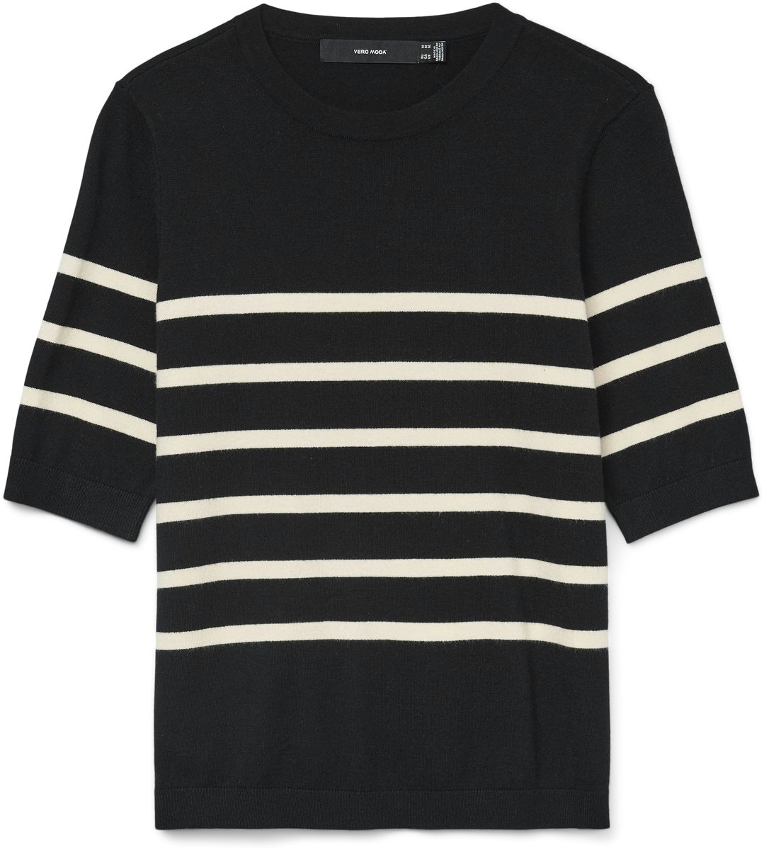 VERO MODA - VMSABA PLAIN SS O-NECK PULLOVER GA Dames Trui