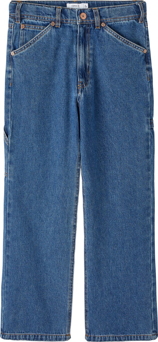 Name it Jongens Straight Jeansbroek Ryan Dark Blue Denim - 152