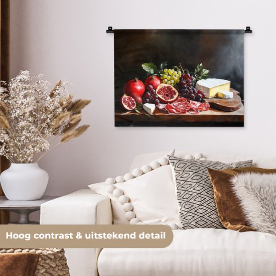 Tapisserie murale 60x45 cm - Tableau snack - Nature morte - Vintage - Tapisserie - Tapisseries