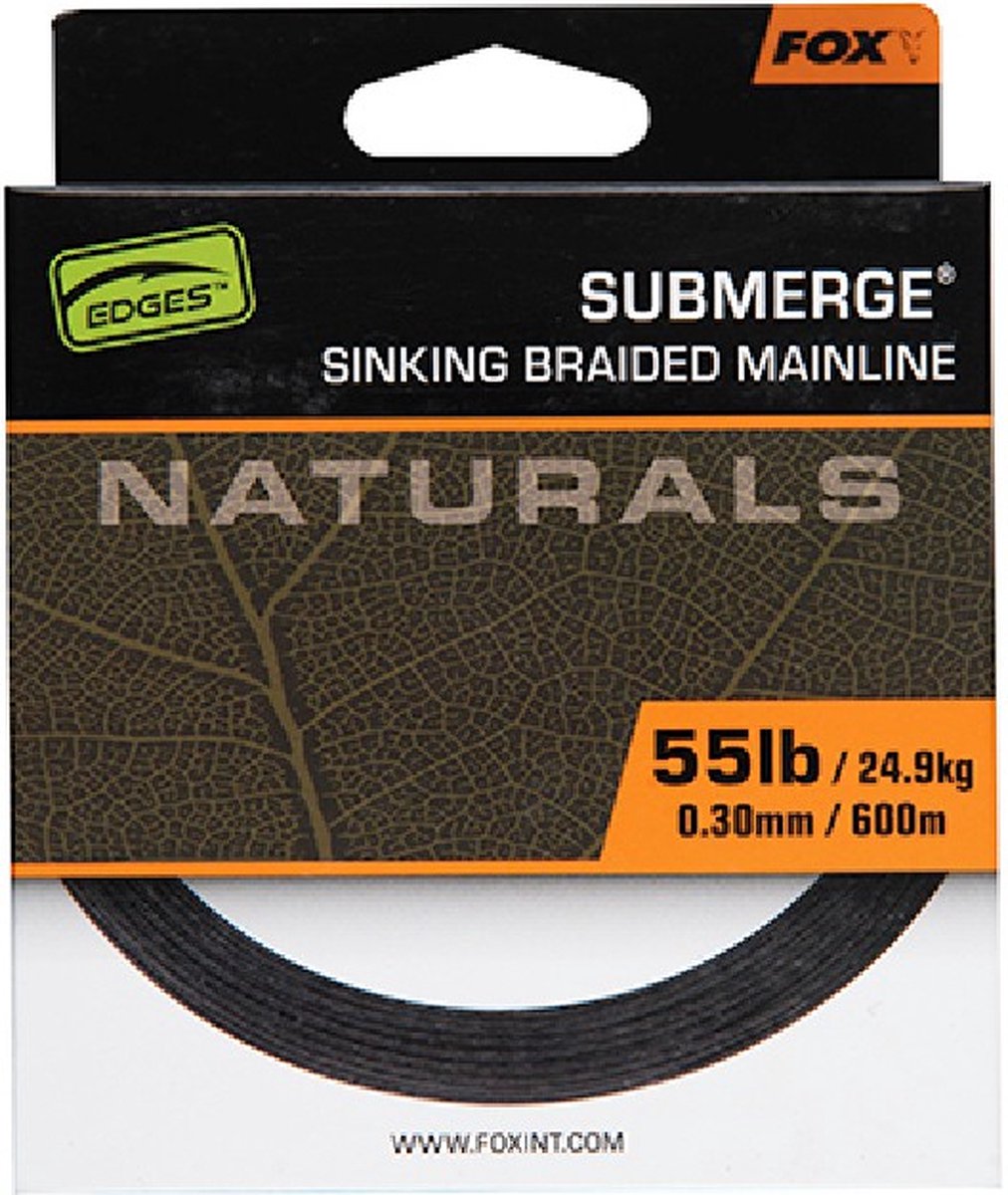 Fox Submerge Sinking Braided Mainline - Maat : 300m - 0.38mm - 65lb - 29.5 kilo