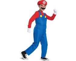 Disguise officieel Deluxe Nintendo Super Mario kostuum voor kinderen, Mario Fancy Dress Up Outfit voor jongenskinderen, Halloween Verjaardag Wereldboekendag Week Mario Bros kostuum voor kinderen Medium
