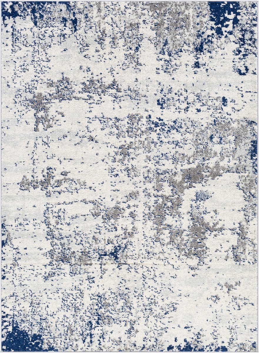 SURYA - SARAH - Modern abstract design - Grijs/blauw Tapijt
