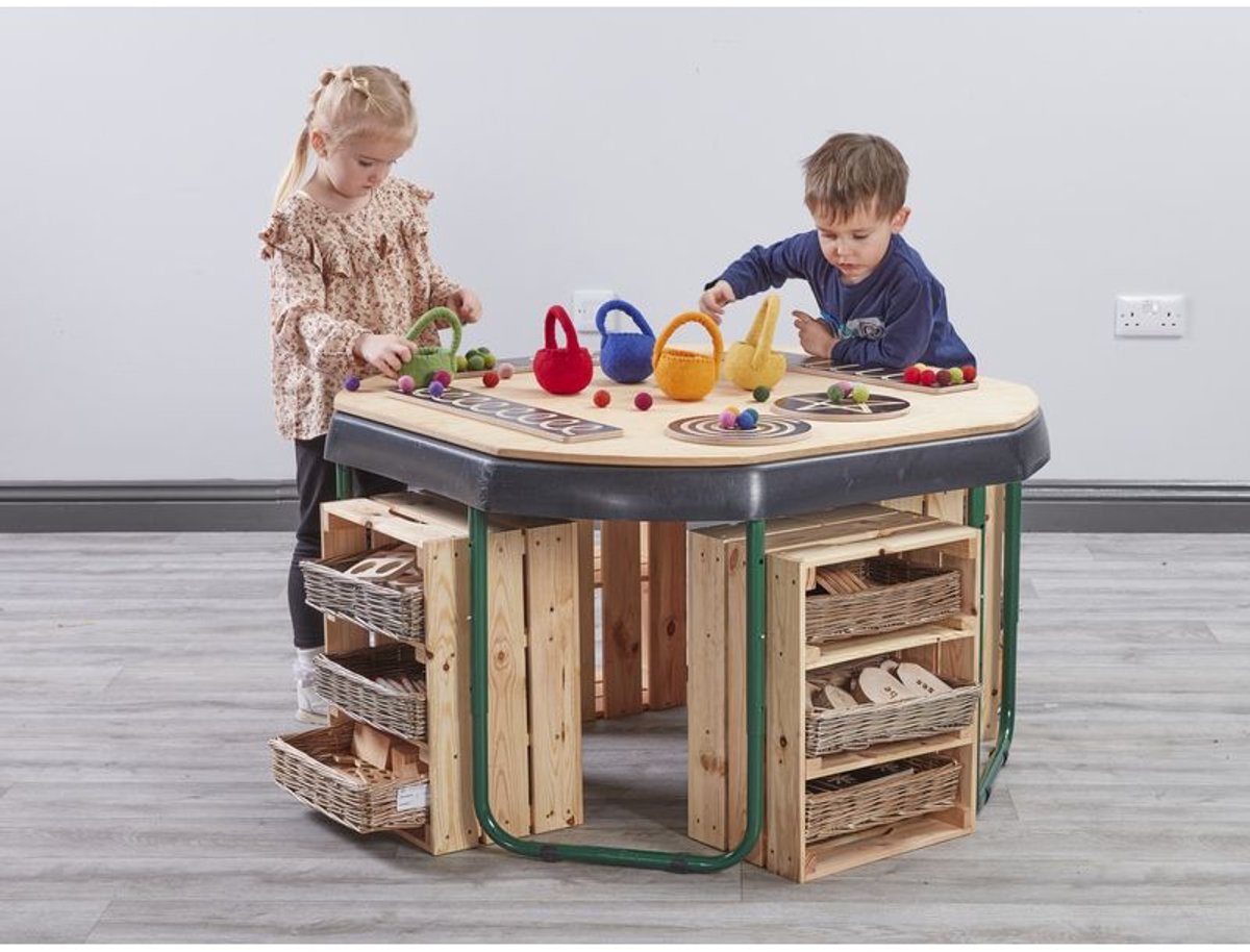 Cosy houten planken Tuff Spot Tray set van 4 opbergruimte.