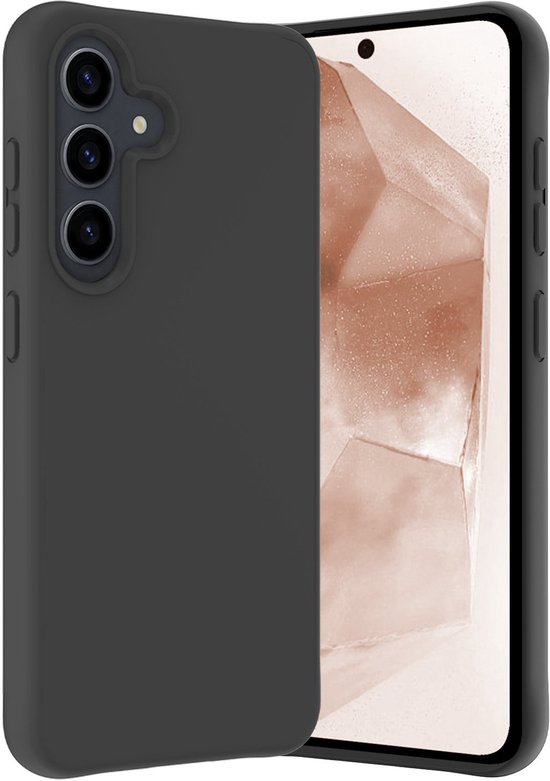 Coque compatible avec Samsung A56, coque arrière en Siliconen , compatible avec Samsung Galaxy A56, coque arrière Zwart
