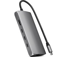 Satechi USB-C Multiport Adapter 8K with Ethernet V3 – Grijs