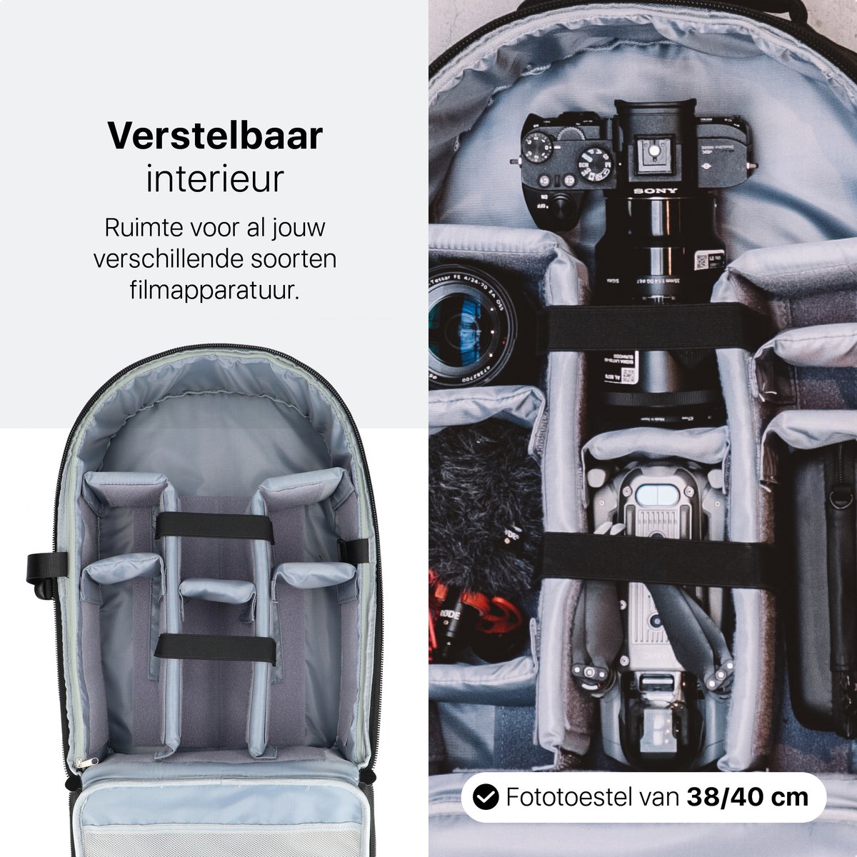 ONYX Cameratas Hardcase - Spatwaterbestendig met Laptopvak thumbnail 3