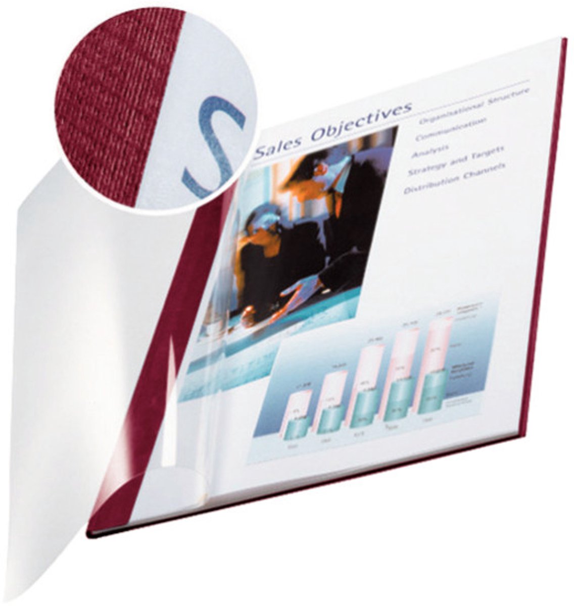 Bindkaften Leitz Soft Covers Transparant Rood A4 Flexibel (10 Stuks)
