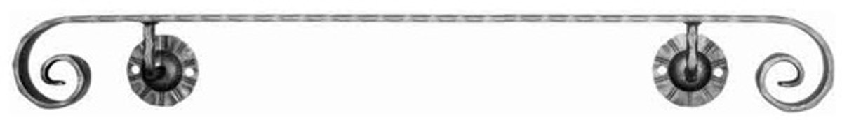 Geprefabriceerde leuning, smeedijzer, thermisch verzinkt, plat ijzer 40 x 8 mm, lengte 800 - 2000 mm