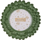 Clayre & Eef Fotolijst Ø 10 cm Groen Kunststof