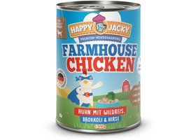 HAPPY JACKY Mono 6x410gD - Kip met wilde rijst, broccoli & gierst