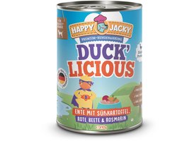 HAPPY JACKY Mono 6x410gD - Eend met zoete aardappel, rode biet & rozemarijn