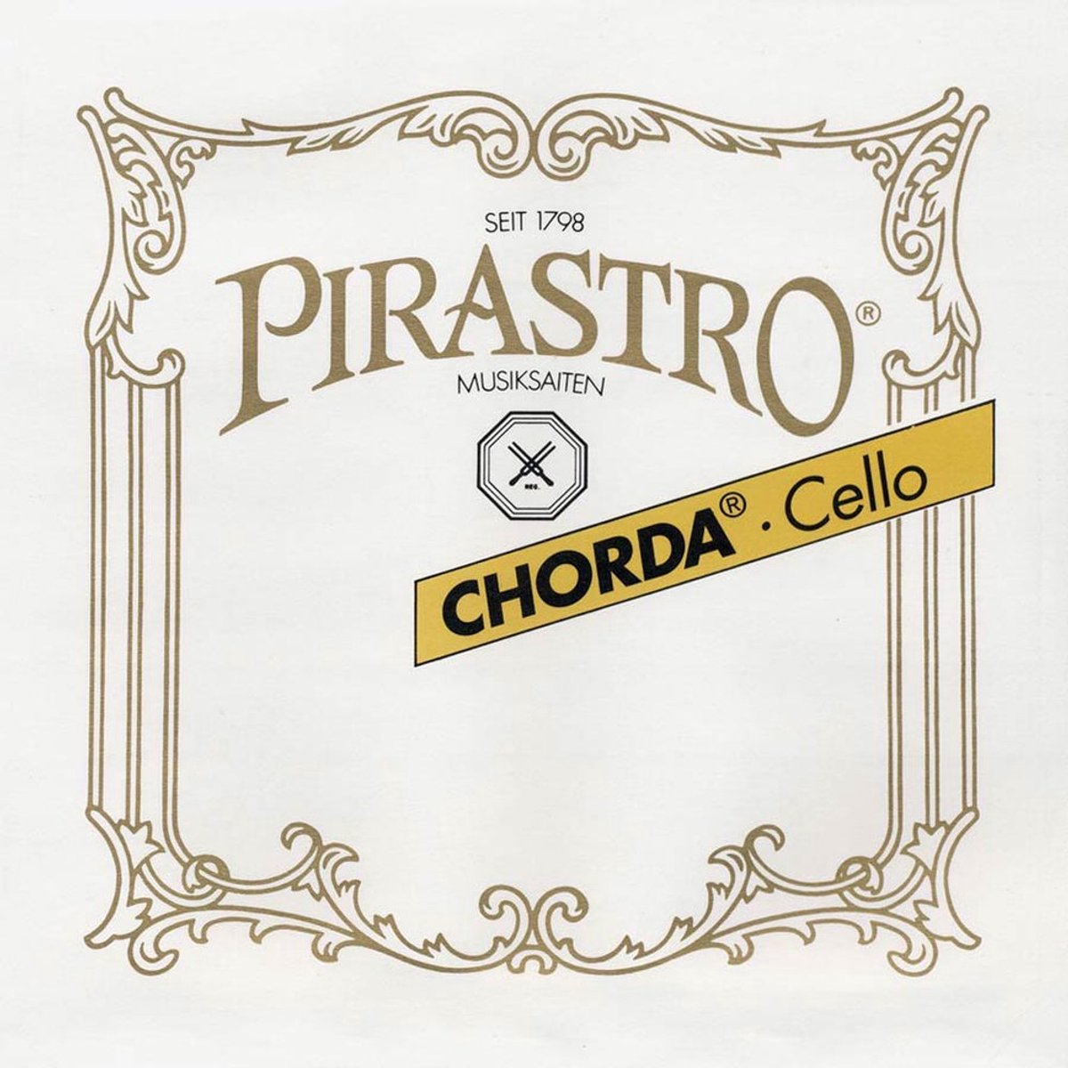 Pirastro P232450 cello string C-4 thick (36 1/2), gut core, silver plated