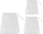 3 Sacchetti Filtro Per Birra E Latte Vegetale - 100 Mesh, Poliestere, 46x40cm E 66x56cm - Foto 2