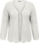 ONLY CARMAKOMA CARNOLA 7/8 LIFE OPEN CARDIGAN KNT NOOS Dames Vest - Cloud Dancer