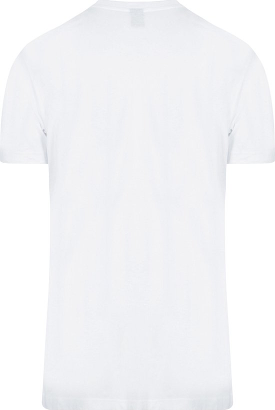 Adapté - T-Shirt Obra Col Rond Haut Wit 6-Pack - Homme - Taille XL - Coupe Regular