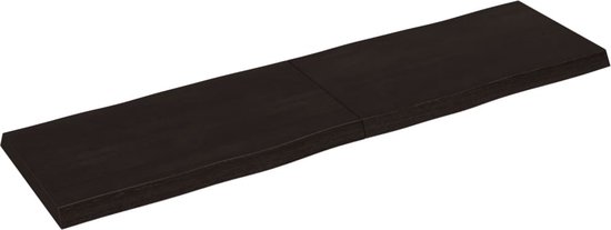 vidaXL Plateau de table - Bois de chêne - Bord naturel - 180x50 cm Plateau de table en bois - Plateau de table en Chêne - Remplacement de plateau de table - Table basse - Table à manger