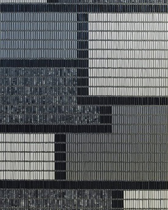 Vliegengordijnenexpert Hulzen - Vliegengordijn - 90x210 cm - Zwart-Wit-Grijs Gevlamd-Zilver van Merkloos — afbeelding 2