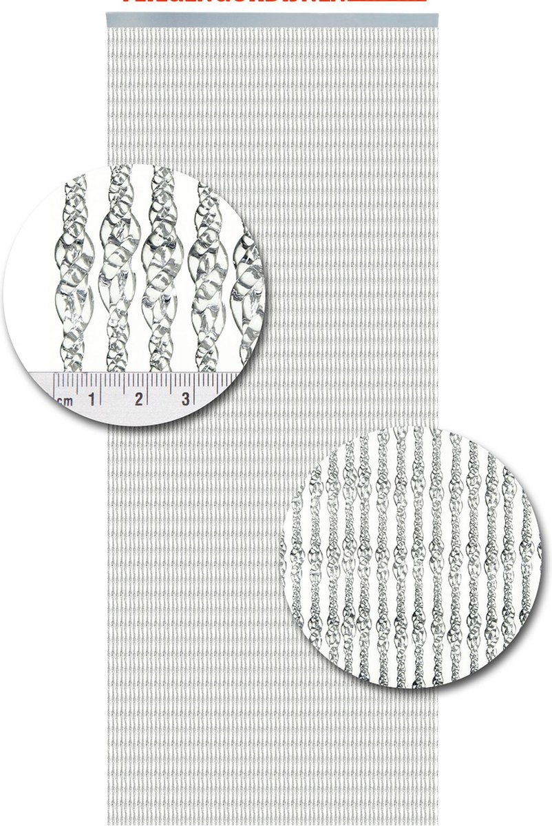 Vliegengordijnen Expert Kunststof Pisa transparant 92 x 210 cm