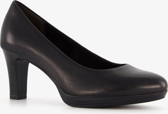 Tamaris leren dames pumps zwart - Maat 40