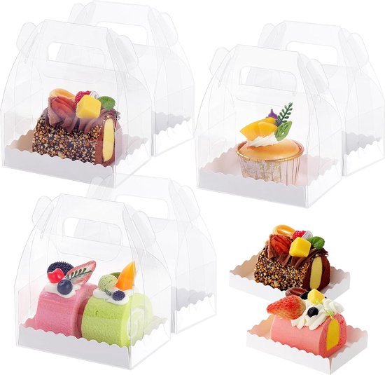 Gebaksdoos, karton, 25x25x8cm, wit (411116), Neutraal | Eten - B.V