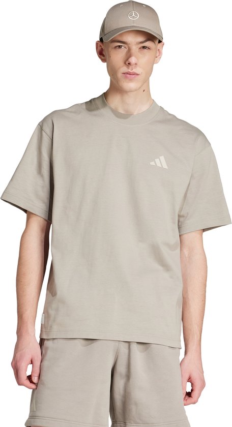adidas Performance T-shirt survêtement premium Mercedes - AMG Petronas Formula One Team - Hommes - Beige - S