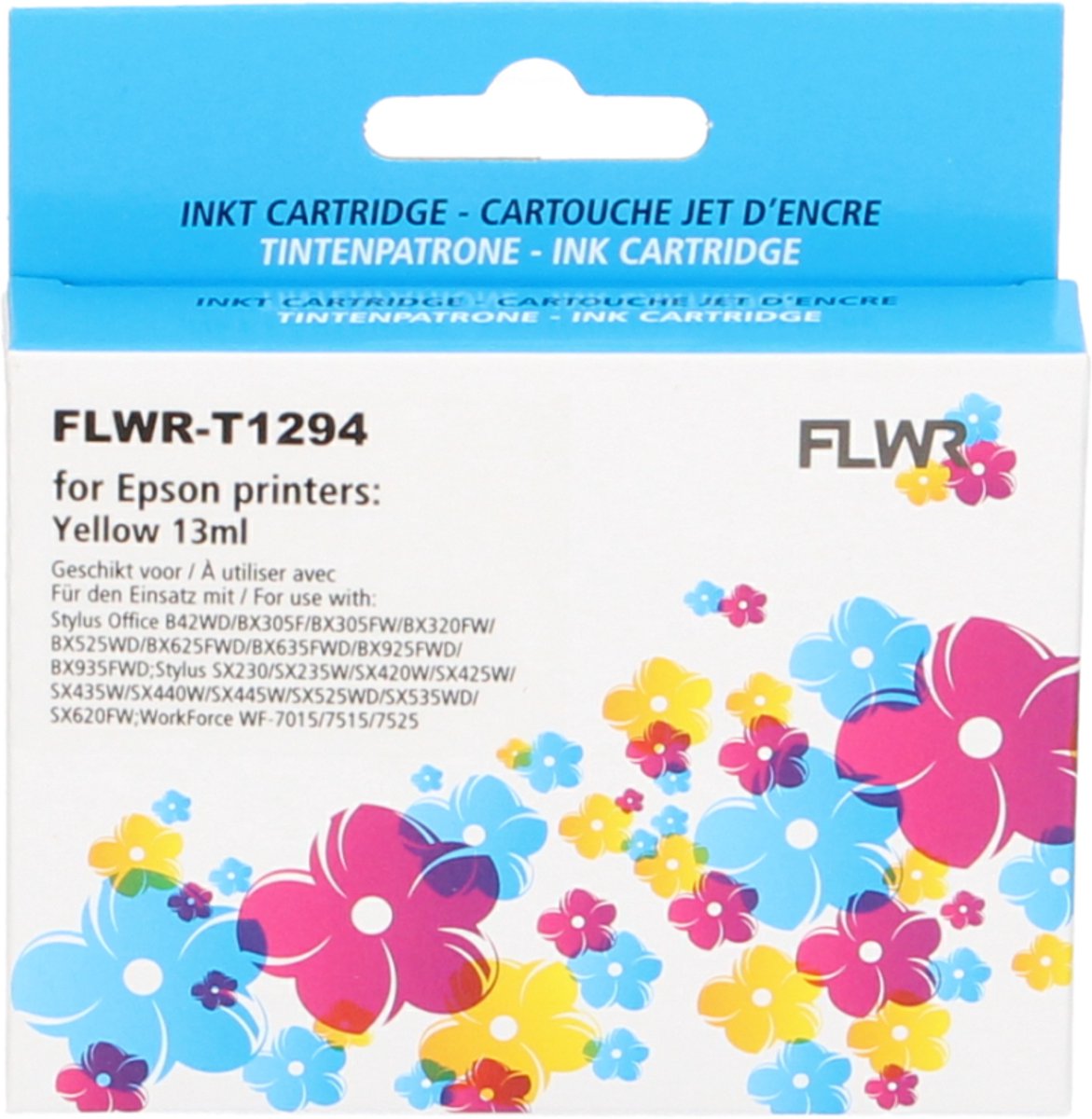 FLWR - Cartridges / Epson T1294 / geel / Geschikt voor Epson