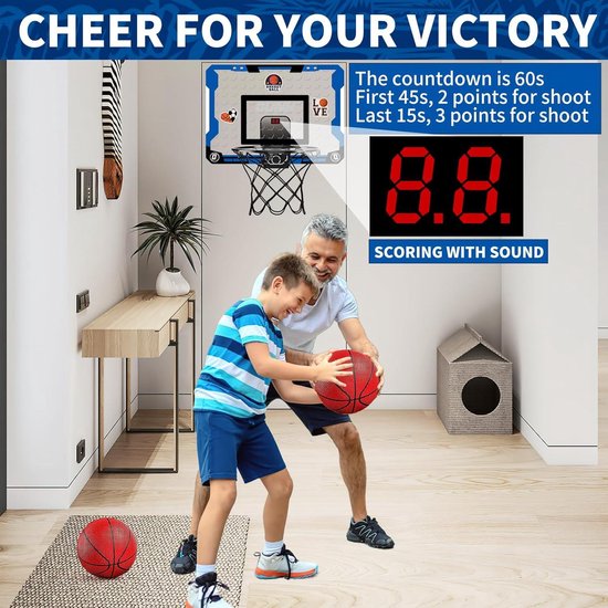 Indoor Mini Basketball Set - Opvouwbare Hoepel Voor Op De Deur | Met Bal, Pomp En Opbergzak | Voor Kinderen En Volwassenen Kinderen Basketbal Set Met Bal Indoor Mini Basketball Set - Opvouwbare Hoepel Voor Op De Deur | Met Bal, Pomp En Opbergzak | Voor Kinderen En Volwassenen Kinderen Basketbal Set Met Bal