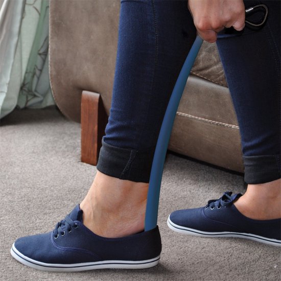 Chausse-pied Aidapt 45 cm de long - bleu