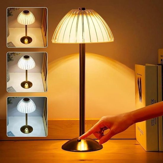 Tafellamp Lido Touch Groen met USB