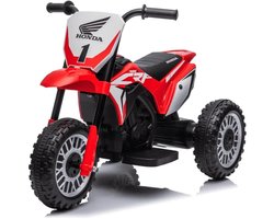 Honda CRF450 Elektrische Kindermotor 1 tot 3 jaar – Officieel Gelicentieerde Crossmotor met 3 Wielen voor Extra Stabiliteit – Li-ion Kindermotor met Claxon & Automatische Rem – Rood