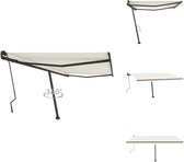 vidaXL Auvent d'extérieur - Extensible - 400 x 300 cm - Revêtement Polyester PU - Protection solaire pour fenêtre