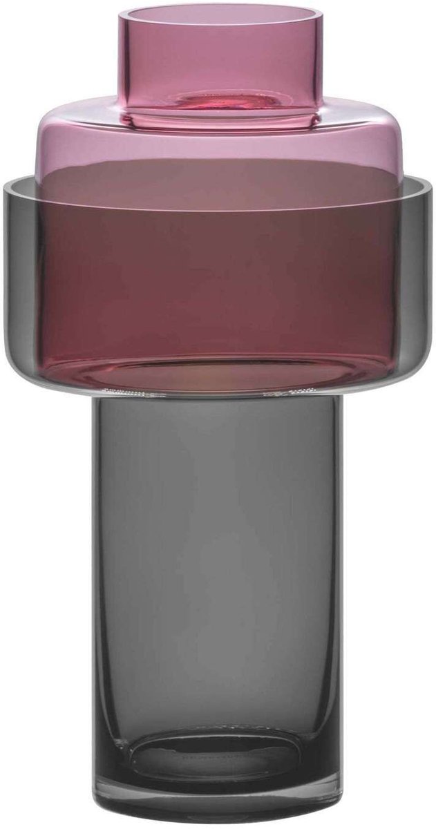 Remember - Vaas Aura Purple Tweedelig 31 cm - Glas - Multicolor