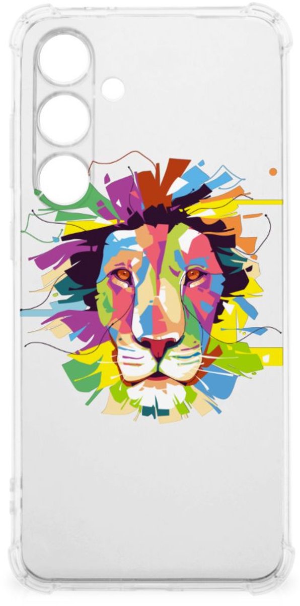 Samsung Galaxy S24 FE Stevig Bumper Hoesje Lion Color