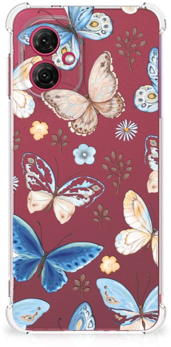 Case Anti-shock voor Motorola Moto G55 Vlinder