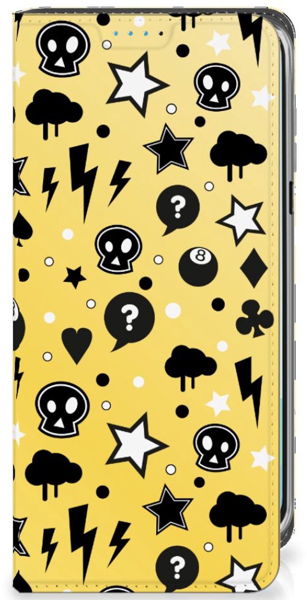Mobiel BookCase Samsung Galaxy A16 5G/4G Punk Geel
