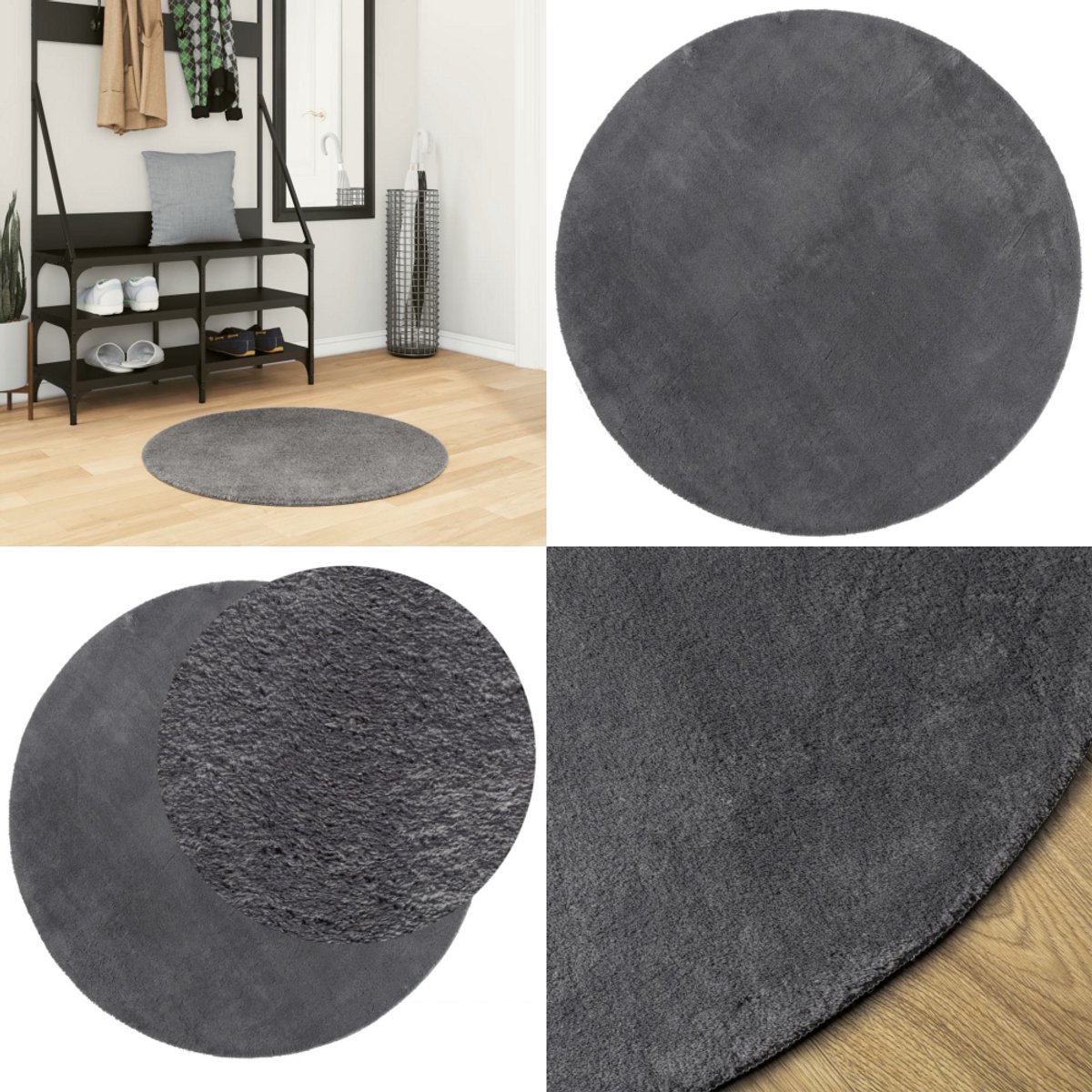 Prolenta Premium - Vloerkleed HUARTE laagpolig zacht wasbaar 60x110 cm