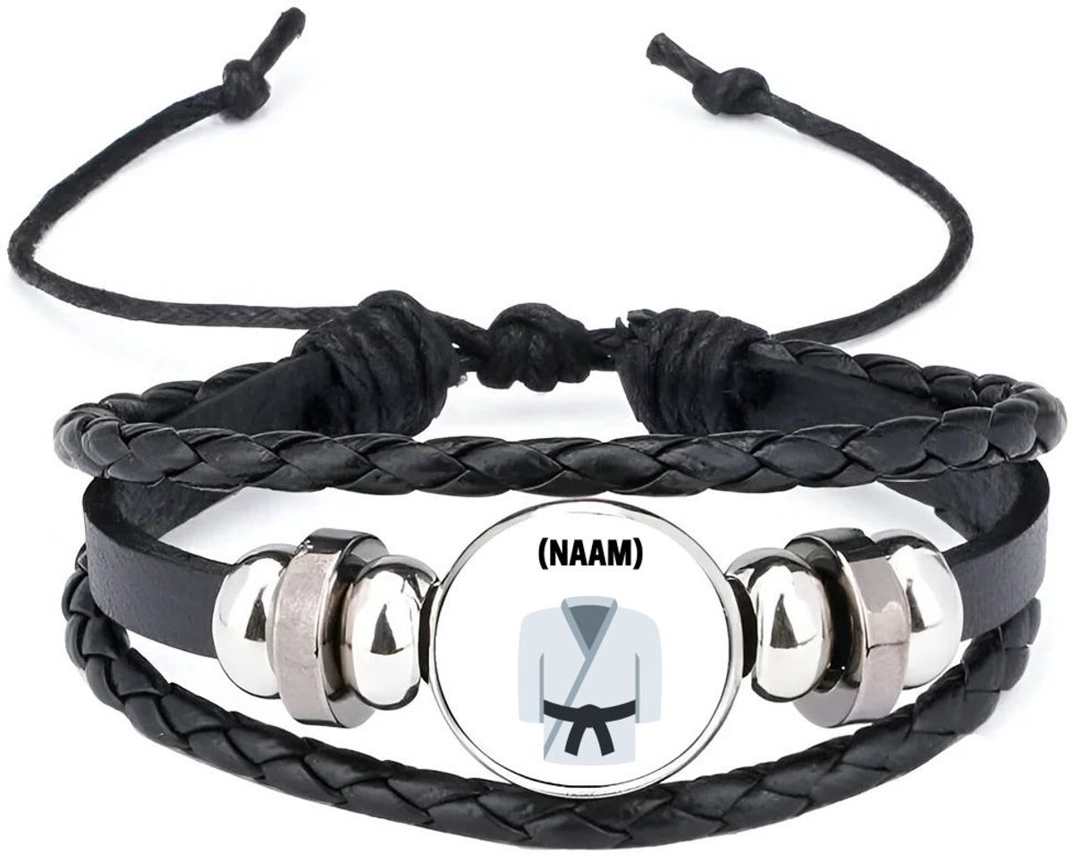 Akyol - karate met eigen naam armband zwart - Sport - karateka - sport