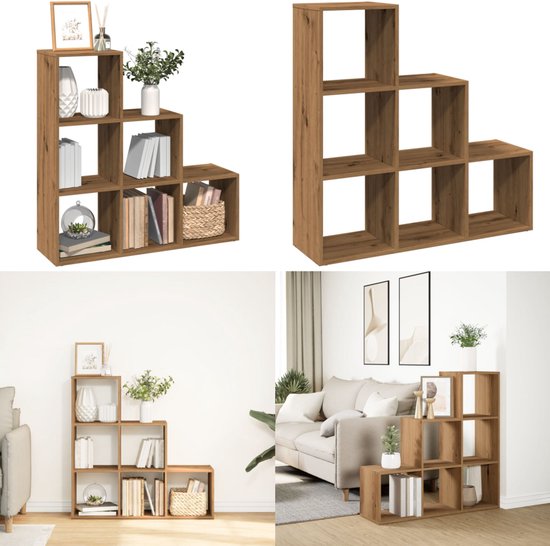 vidaXL - Boekenkast - Bruin - Hout - 70 x 22.5 x 82 cm | Leen Bakker