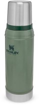 Stanley Classic Legendary Thermosfles 750 ml - Houdt 20 Uur Warm Of Koud - Lekvrij - Vaatwasserbestendig - BPA-Vrij - Voor Koffie, Thee en Meer - Roestvrijstalen Thermoskan - Hammertone Green