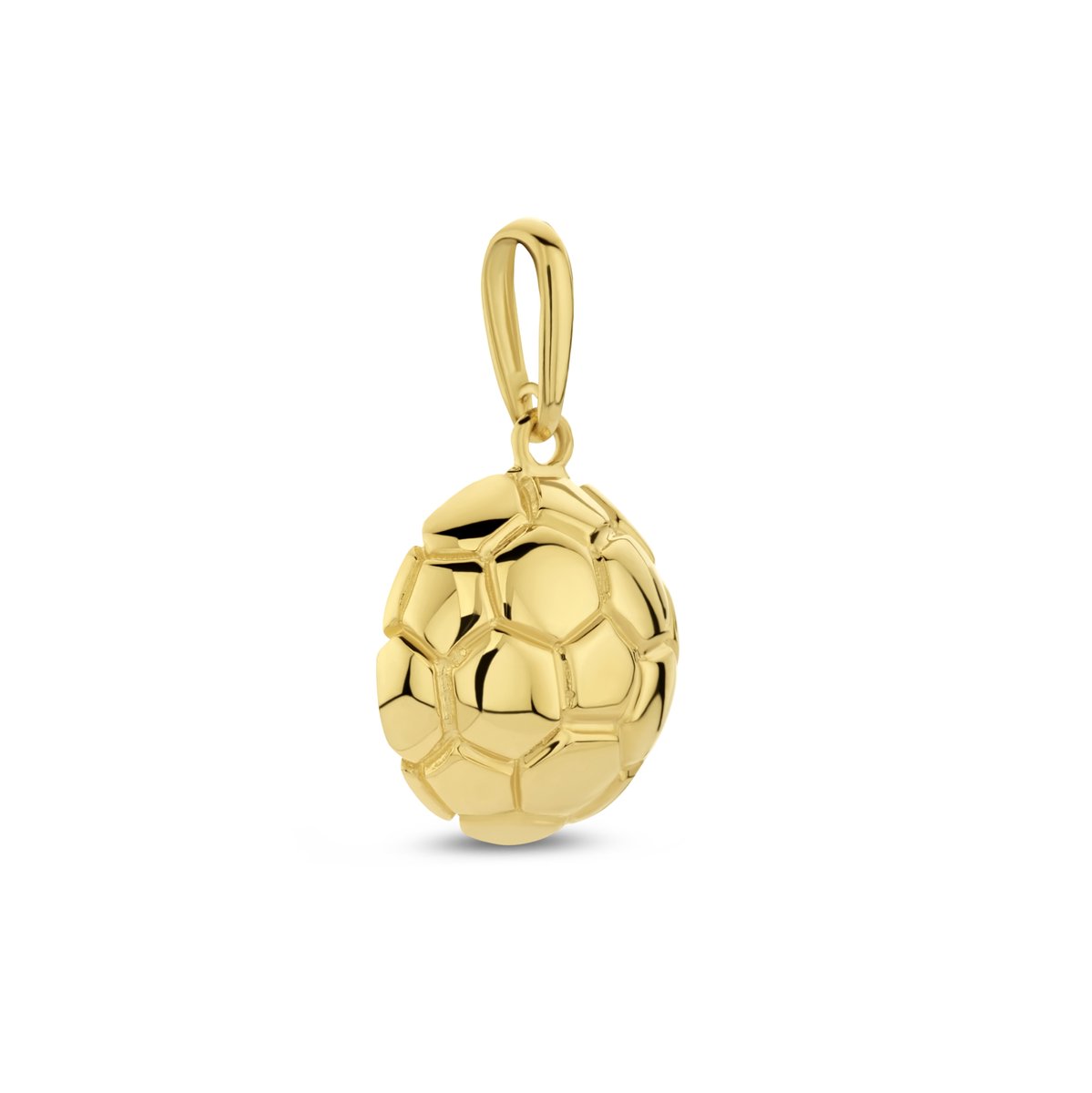 New Bling 9NBG-0709 Gouden Hangertje - Voetbal - 10mm - 14 Karaat - Goud