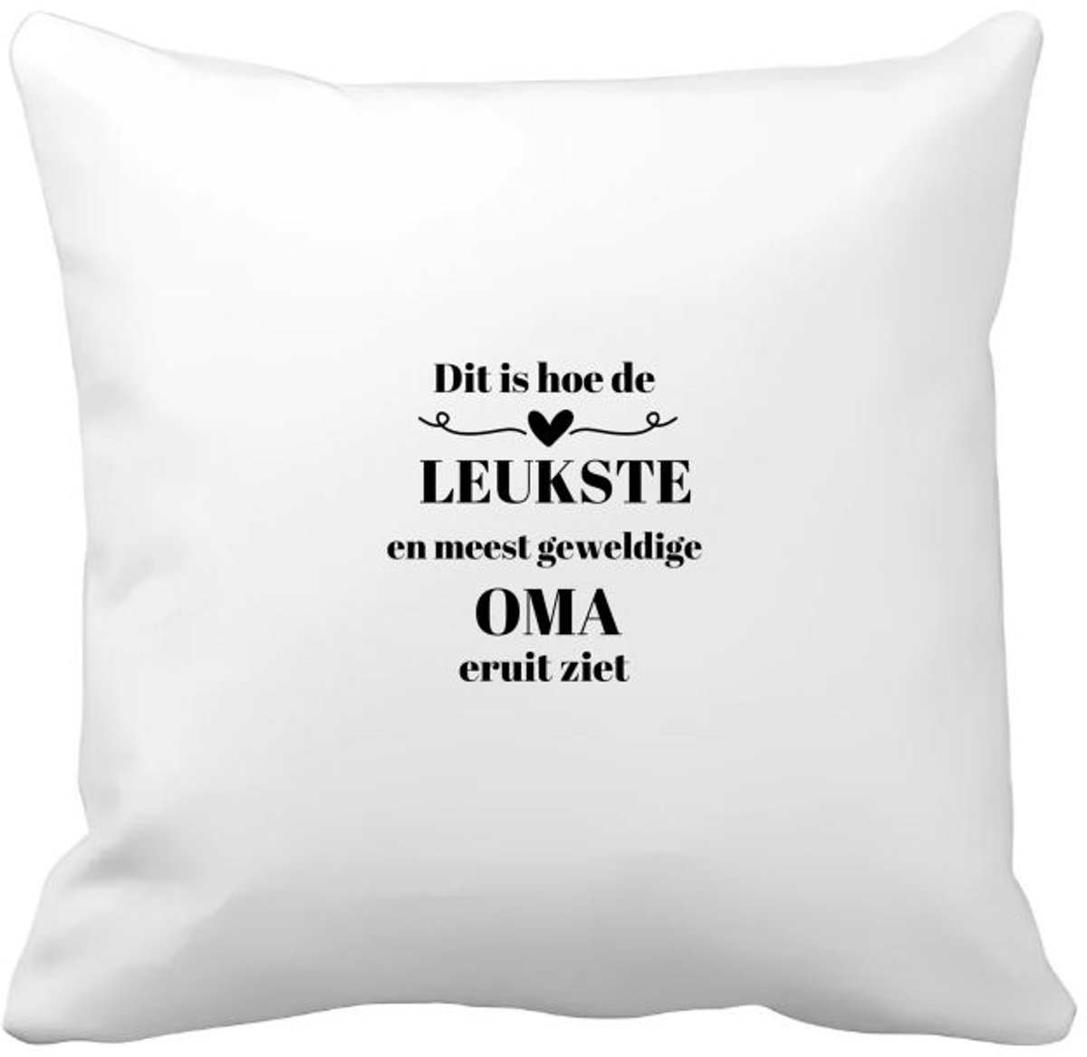Akyol dit is hoe de leukste en meest geweldige oma eruit ziet Kussen hoes - Oma - meest leukste oma - verjaardag - cadeautje voor oma - oma artikelen - kado - geschenk - 40 bij 40 cm Multicolor