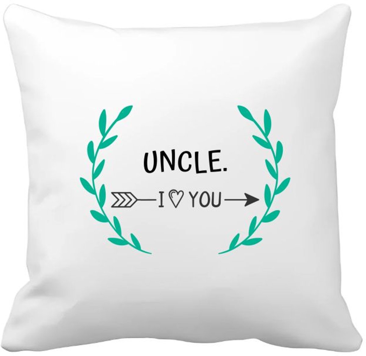 Akyol uncle i love you Kussen hoes - Oom - de liefste oom - verjaardag - cadeautje voor oom - oom artikelen - kado - geschenk - 40 bij 40 cm Multicolor