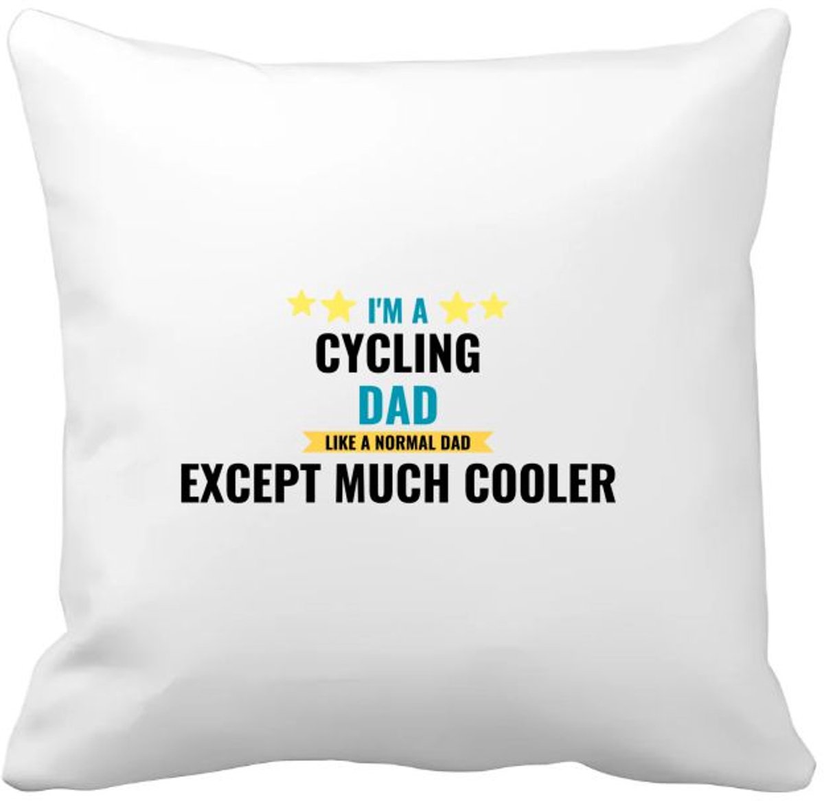 Akyol i'm a cycling dad like a normal dad except much cooler Kussen hoes - Papa - vader die houdt van fietsen - vader cadeautjes - vaderdag - verjaardagscadeau - verjaardag - cadeau - geschenk - kado - gift - vader artikelen - 40 bij 40 cm Multicolor