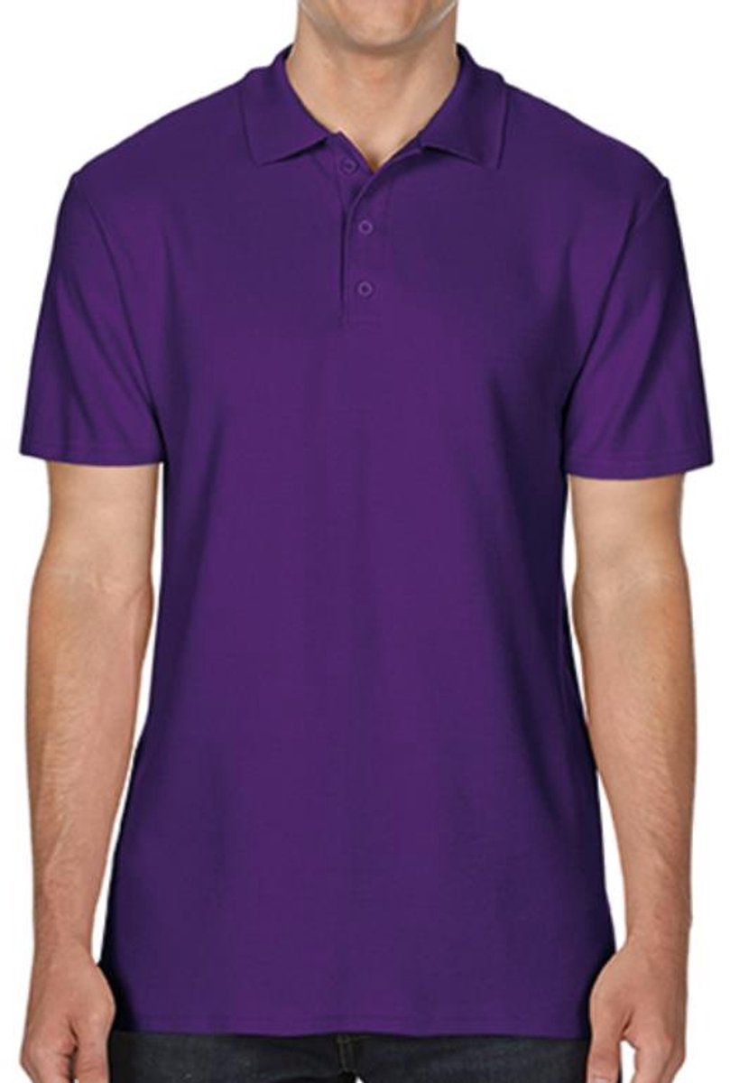 Gildan - Softstyle Piqué Polo - Purple maat XXL