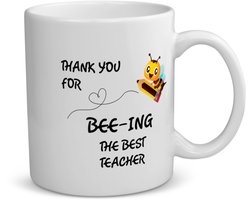 Akyol - docent cadeau - koffiemok - theemok - Docent - meester en juffen cadeau - docent - collega cadeau - verjaardag - cadeau - afscheidscadeau - geschenk - leuke cadeau - kado - gift - juffendag - meesterdag - 350 ML inhoud