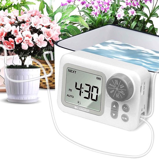 Foto: Watermil drip systeem druppelslang druppelbuis zwarte druppelleiding voor besproeien van bloemperken en plantrijen waterbesparing 16mm 1 6 lph druppelafstand 33 cm 100m accessoire