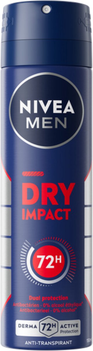 Goedkoopste Nivea Men - Deodorant - Spray - Dry Impact - 150ml
