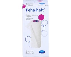 Peha-haft Latexfrei Fixierbinde 10 cm x 4 m, 1 St. Emballage